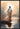 Gabriel Heaton painting of Jesus Christ seen from behind walking into brilliant white light reflected in calm water surrounded by dramatic clouds