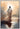 Gabriel Heaton painting of Jesus Christ seen from behind walking into brilliant white light reflected in calm water surrounded by dramatic clouds