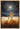 Gabriel Heaton painting of Jesus Christ and a small child walking through a wheat field under a vast starry night sky with a full moon