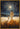 Gabriel Heaton painting of Jesus Christ and a small child walking through a wheat field under a vast starry night sky with a full moon