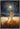 Gabriel Heaton painting of Jesus Christ and a small child walking through a wheat field under a vast starry night sky with a full moon