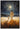 Gabriel Heaton painting of Jesus Christ and a small child walking through a wheat field under a vast starry night sky with a full moon