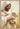 Gabriel Heaton painting of Jesus Christ in white robes tenderly holding a small white lamb close to his chest with a gentle loving expression