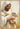 Gabriel Heaton painting of Jesus Christ in white robes tenderly holding a small white lamb close to his chest with a gentle loving expression