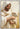 Gabriel Heaton painting of Jesus Christ in white robes tenderly holding a small white lamb close to his chest with a gentle loving expression