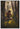 Gabriel Heaton painting of Moroni kneeling in prayer in a forest with his sword planted in the ground and rays of light filtering through the trees
