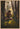 Gabriel Heaton painting of Moroni kneeling in prayer in a forest with his sword planted in the ground and rays of light filtering through the trees