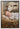 Gabriel Heaton painting of the baby Jesus sleeping in a golden straw manger with a white lamb resting beside him in soft warm light