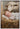 Gabriel Heaton painting of the baby Jesus sleeping in a golden straw manger with a white lamb resting beside him in soft warm light
