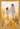 Gabriel Heaton painting of Jesus Christ in white robes walking through a golden wheat field with two young girls following closely behind him